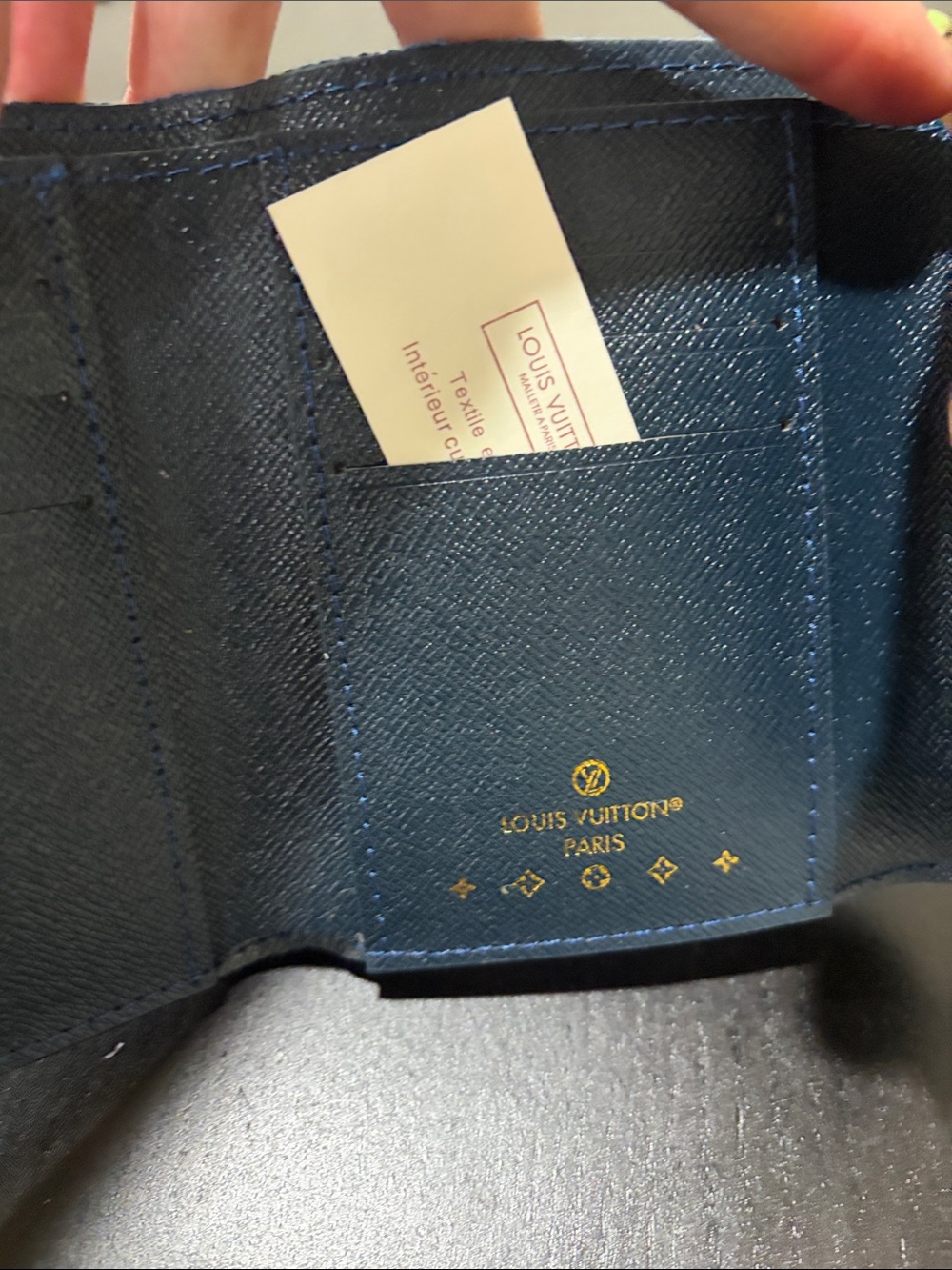 Denim Monogram Small Wallet with Gold Hardware Brand New! - Picture 5 of 9